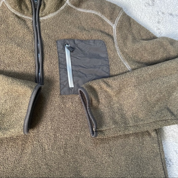 G.H. Bass explorer pullover 1/2 zip fleece tan - Picture 2 of 7
